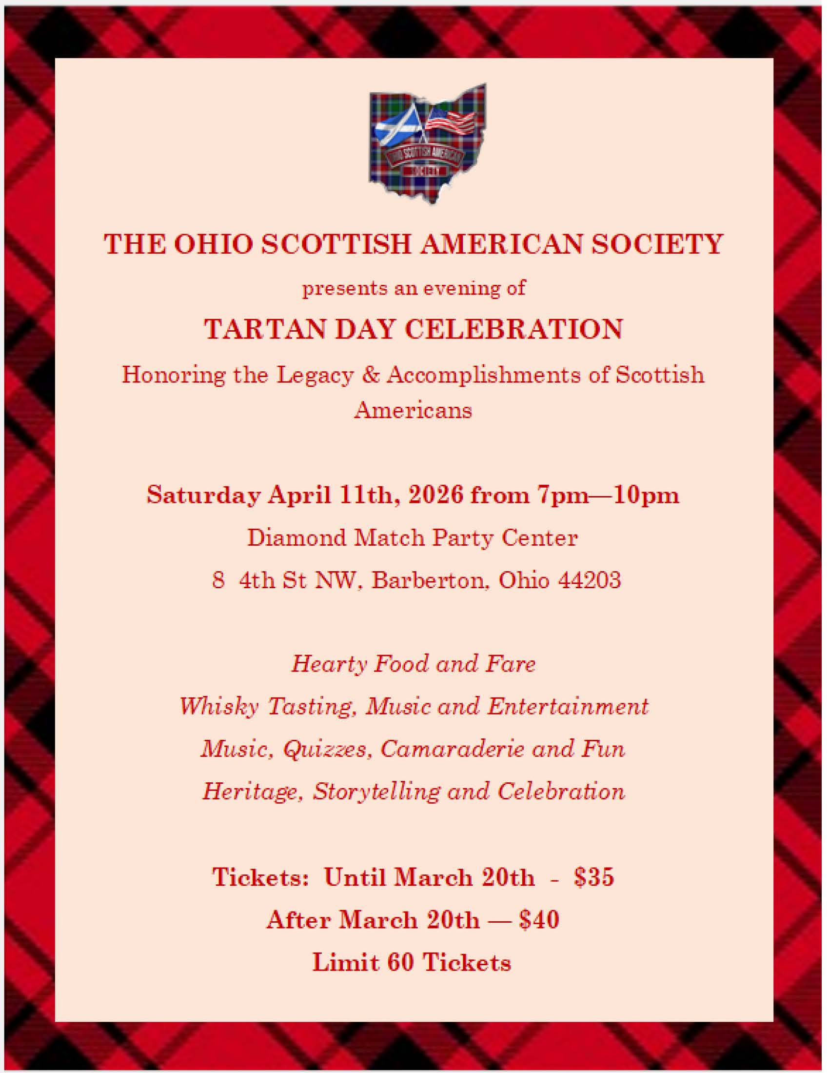 Tartan Day 2026 flyer